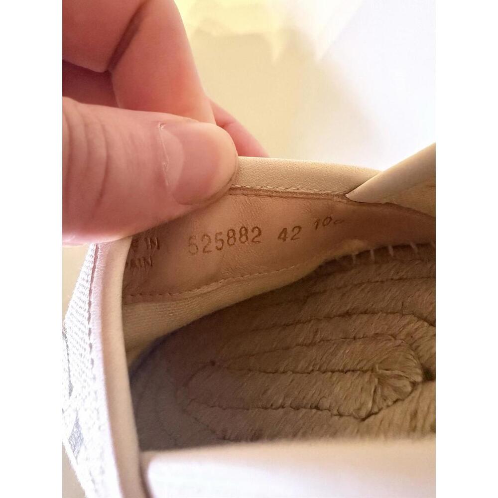 Gucci GG Logo Canvas Espadrilles Beige Green Red Stripe Men EU 42 New Box - Picture 5 of 6